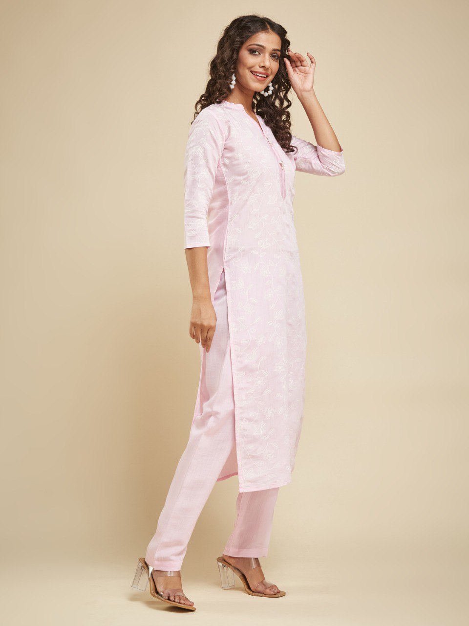 Elegant Viscose Chanderi Designer Kurta Suit Set
