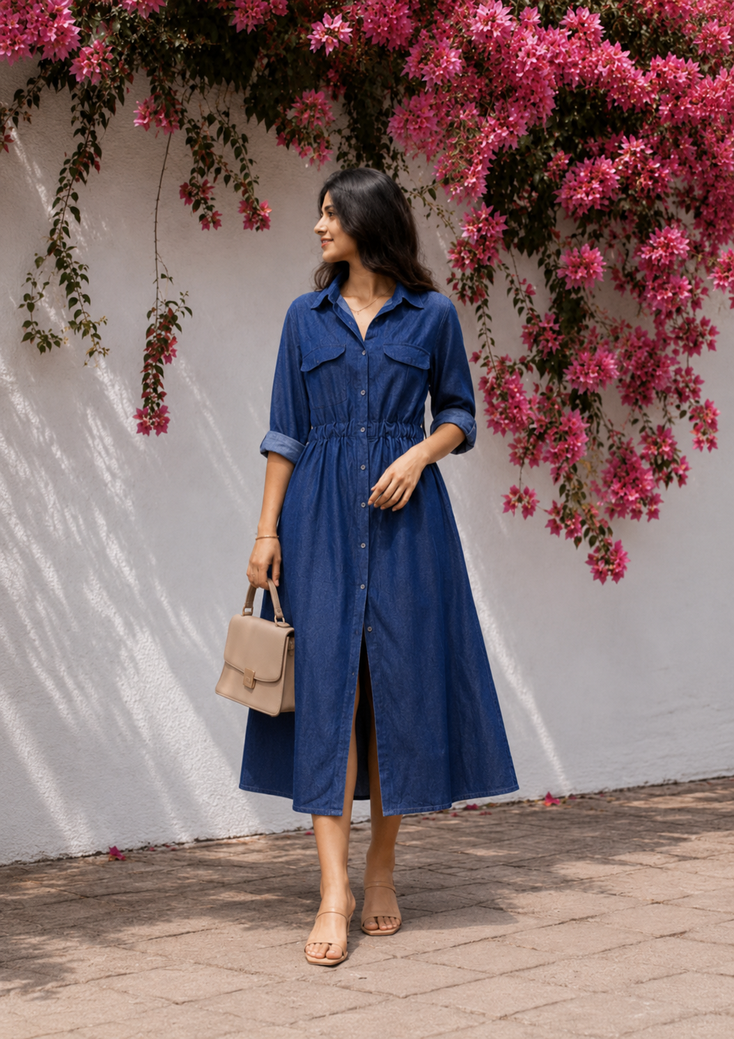 Bloom Denim Dress