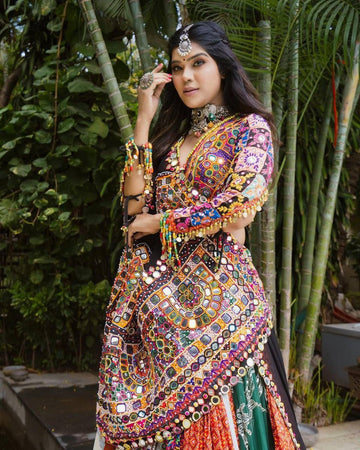 Rutvi Mirror Work Navratri Lehenga