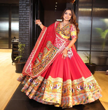 Heritage Folk Art Navratri Lehenga