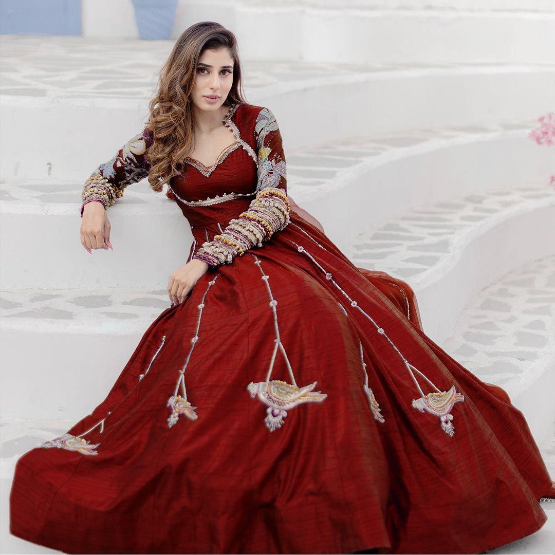 Zahira Elegance Gown With Dupatta