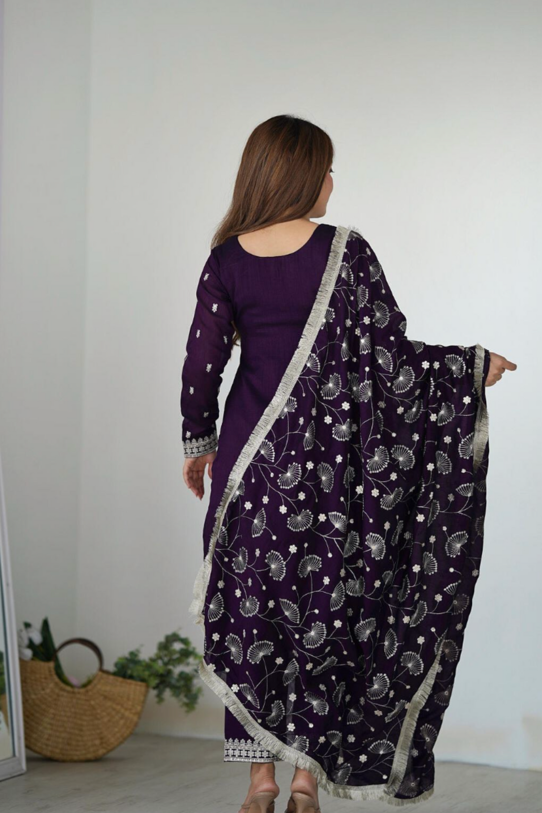 Premium Designer Bright Colour Kurti-Pant-Dupatta Pair